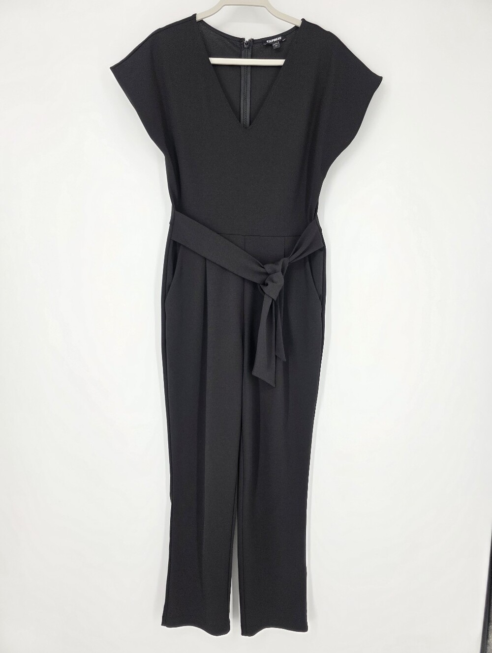 Express Black Cropped Jumpsuit, Sz S
